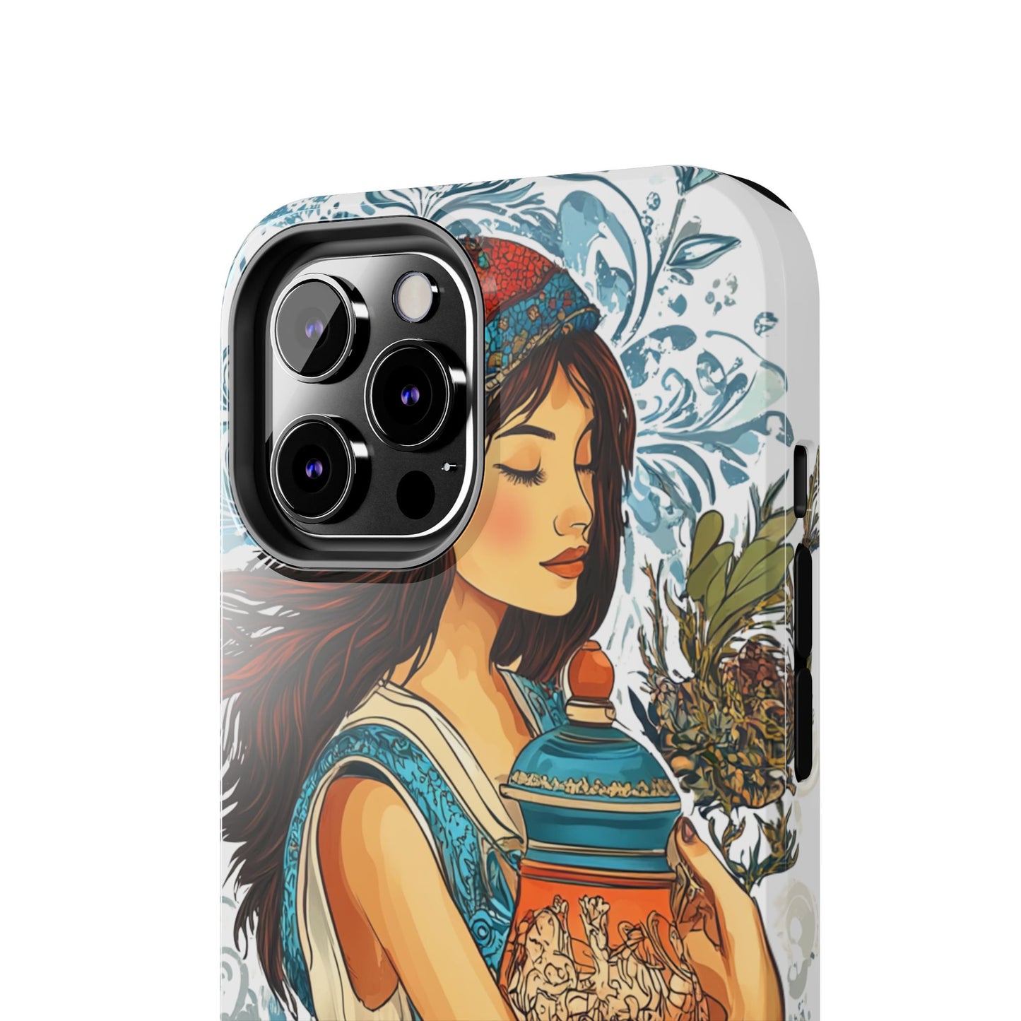 Aquarius Zodiac Phone Case – Impact-Resistant, Polycarbonate Shell, TPU Lining, Wireless Charging Compatible, Glossy Finish, Shockproof Design