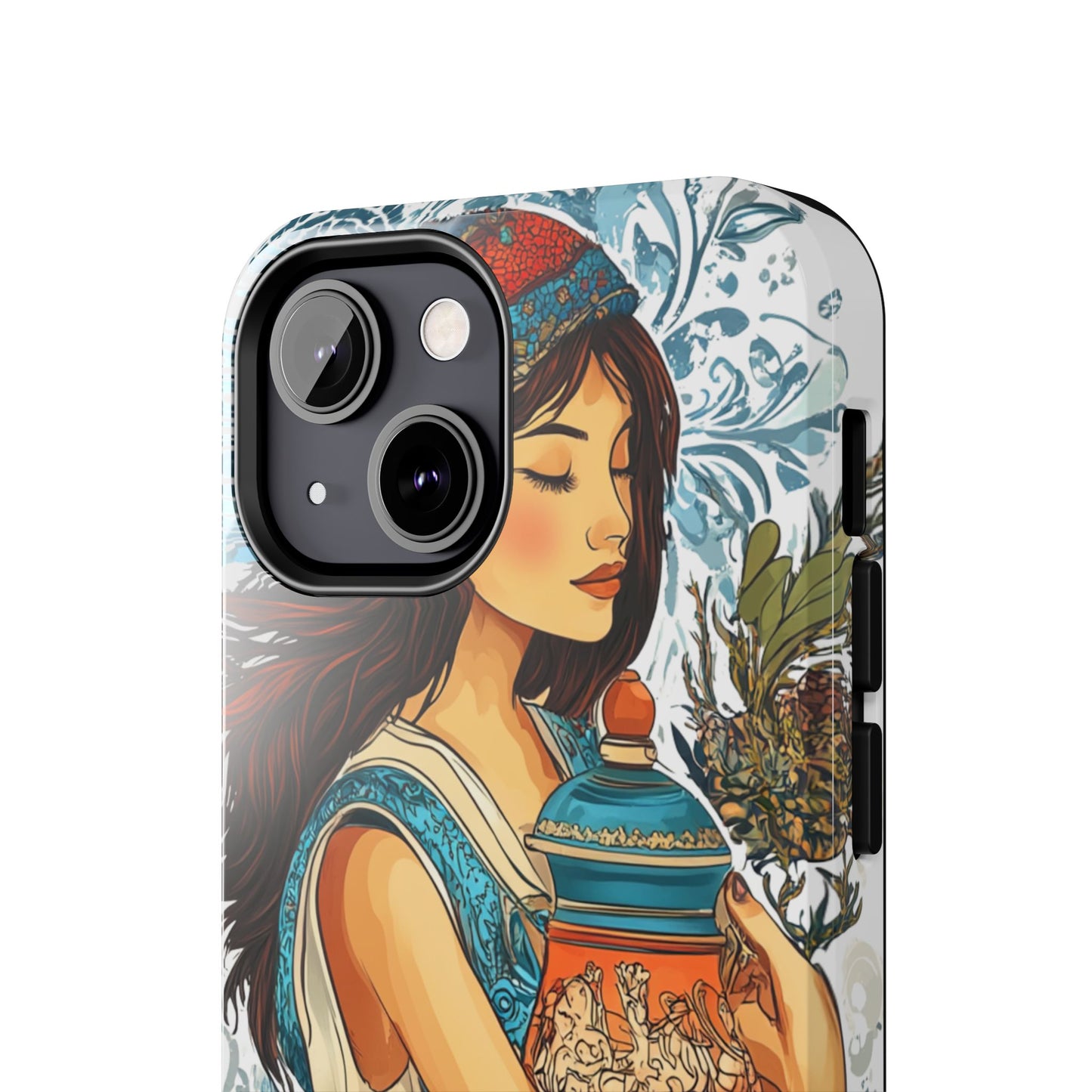 Aquarius Zodiac Phone Case – Impact-Resistant, Polycarbonate Shell, TPU Lining, Wireless Charging Compatible, Glossy Finish, Shockproof Design