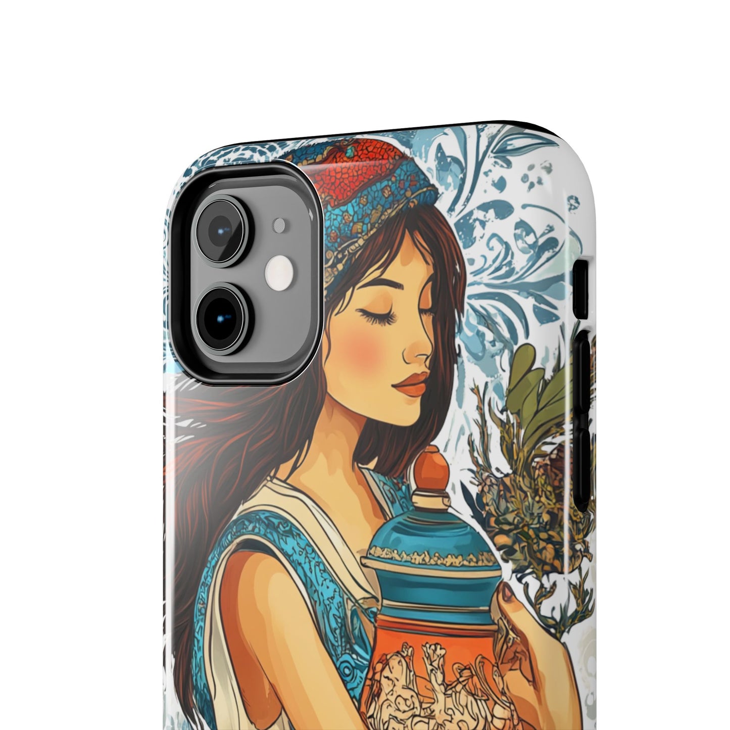Aquarius Zodiac Phone Case – Impact-Resistant, Polycarbonate Shell, TPU Lining, Wireless Charging Compatible, Glossy Finish, Shockproof Design