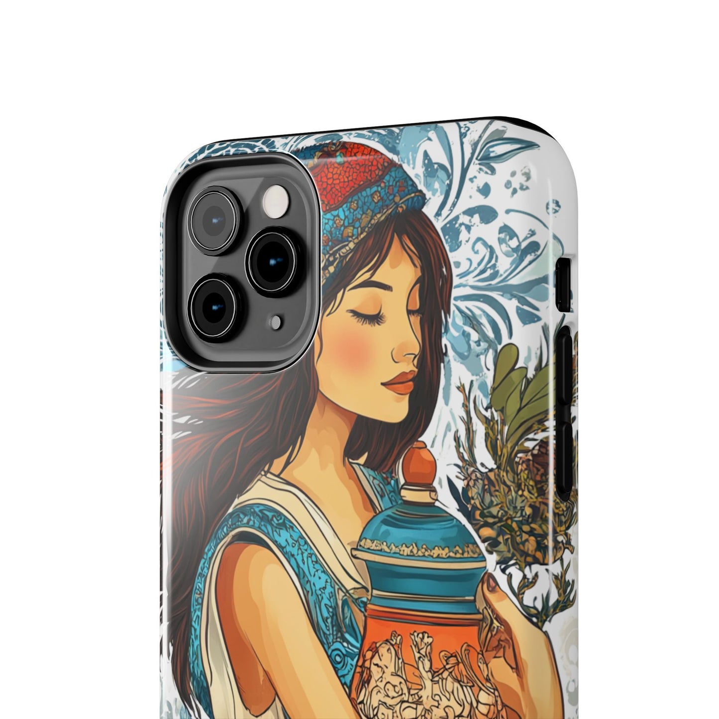 Aquarius Zodiac Phone Case – Impact-Resistant, Polycarbonate Shell, TPU Lining, Wireless Charging Compatible, Glossy Finish, Shockproof Design