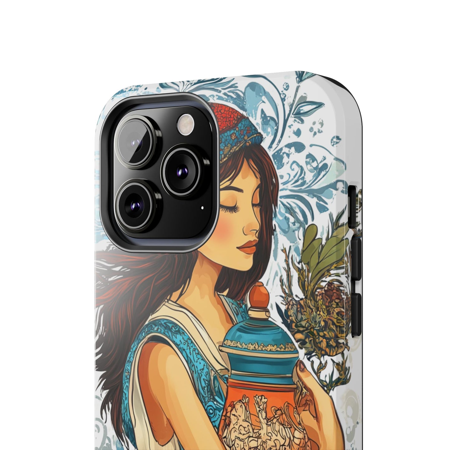 Aquarius Zodiac Phone Case – Impact-Resistant, Polycarbonate Shell, TPU Lining, Wireless Charging Compatible, Glossy Finish, Shockproof Design
