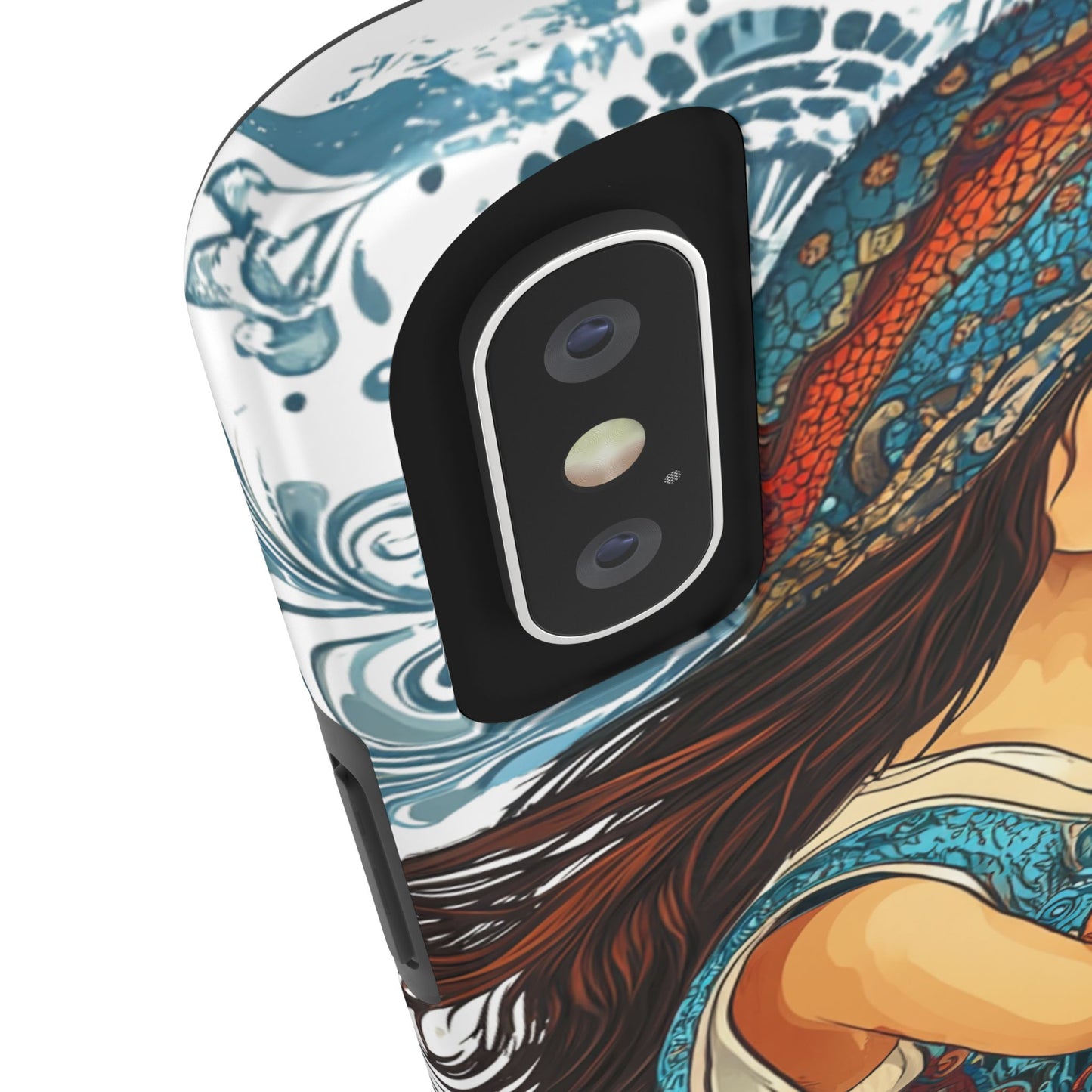 Aquarius Zodiac Phone Case – Impact-Resistant, Polycarbonate Shell, TPU Lining, Wireless Charging Compatible, Glossy Finish, Shockproof Design