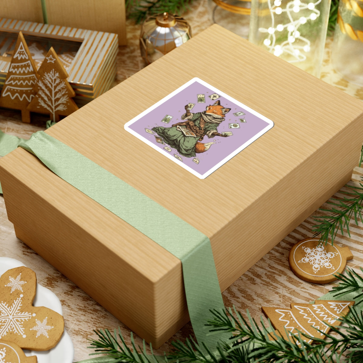Tarot Fox Sticker - 100% Durable Vinyl, Easy Application, Perfect for Indoor Decor