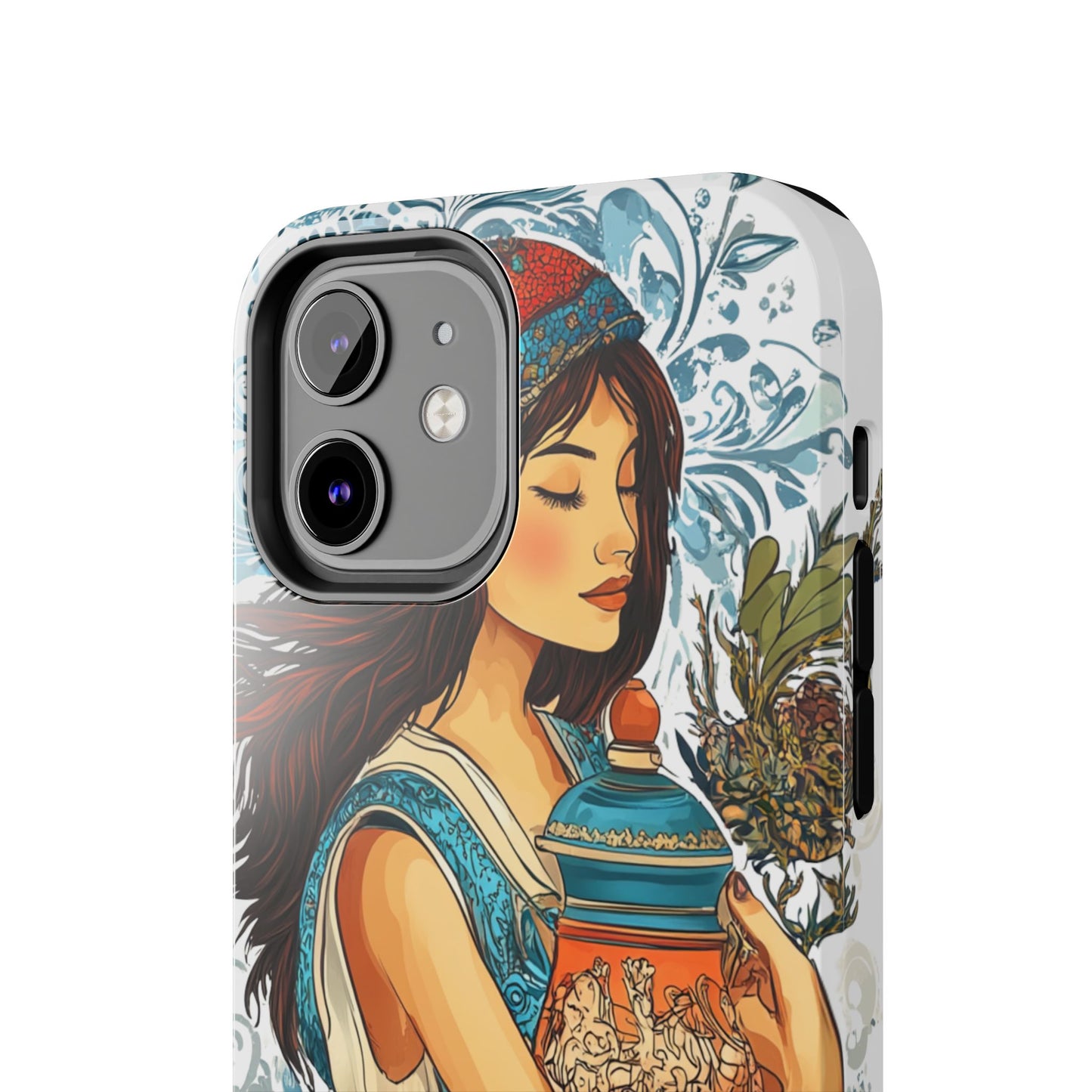 Aquarius Zodiac Phone Case – Impact-Resistant, Polycarbonate Shell, TPU Lining, Wireless Charging Compatible, Glossy Finish, Shockproof Design
