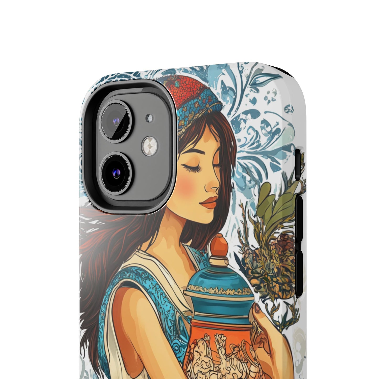 Aquarius Zodiac Phone Case – Impact-Resistant, Polycarbonate Shell, TPU Lining, Wireless Charging Compatible, Glossy Finish, Shockproof Design