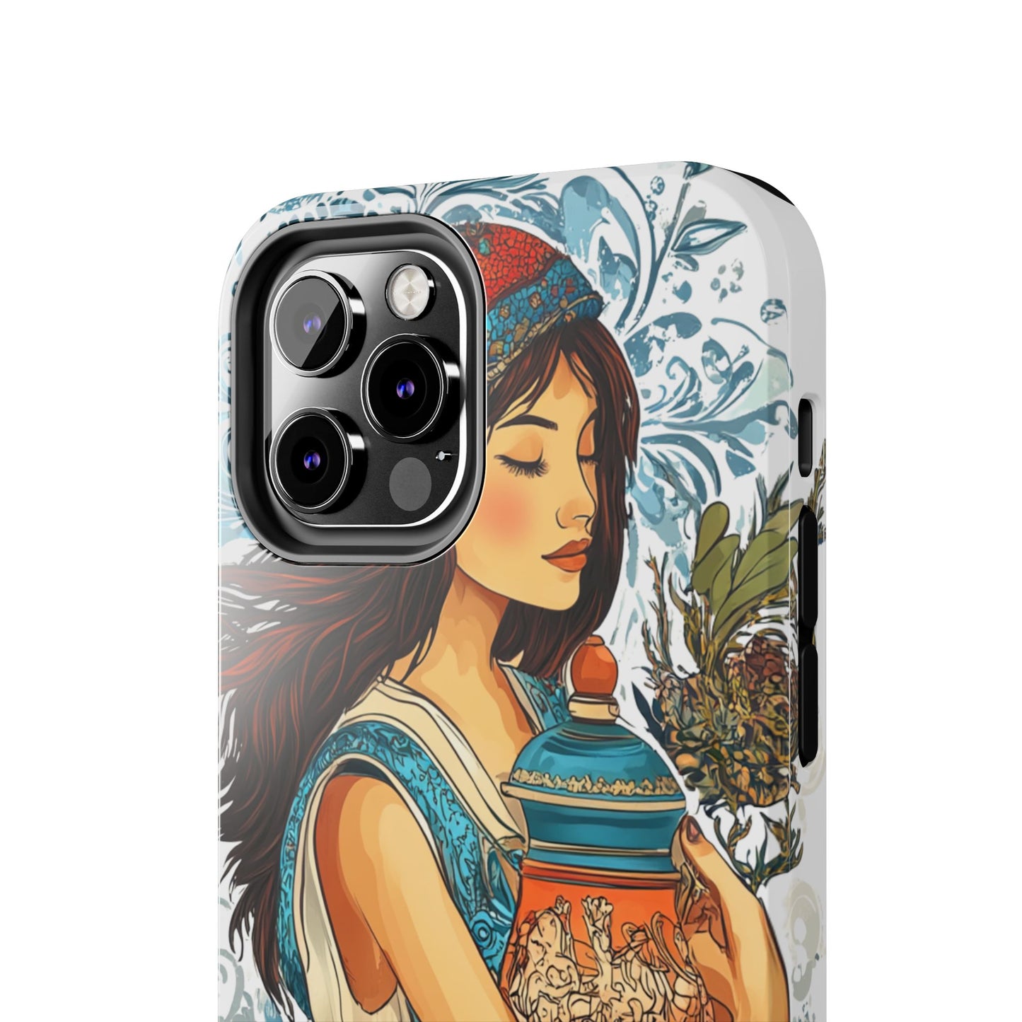 Aquarius Zodiac Phone Case – Impact-Resistant, Polycarbonate Shell, TPU Lining, Wireless Charging Compatible, Glossy Finish, Shockproof Design