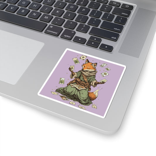 Tarot Fox Sticker - 100% Durable Vinyl, Easy Application, Perfect for Indoor Decor