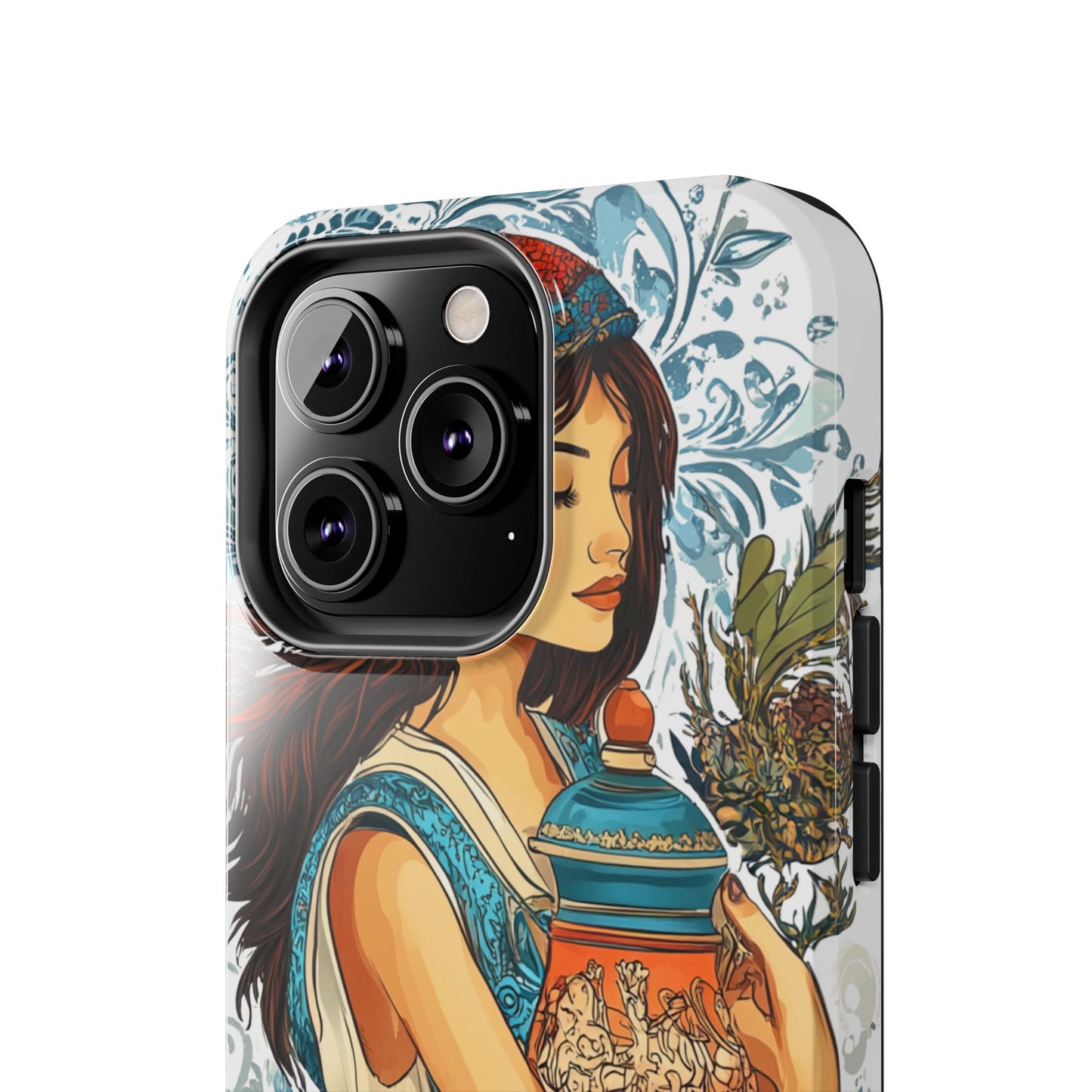 Aquarius Zodiac Phone Case – Impact-Resistant, Polycarbonate Shell, TPU Lining, Wireless Charging Compatible, Glossy Finish, Shockproof Design
