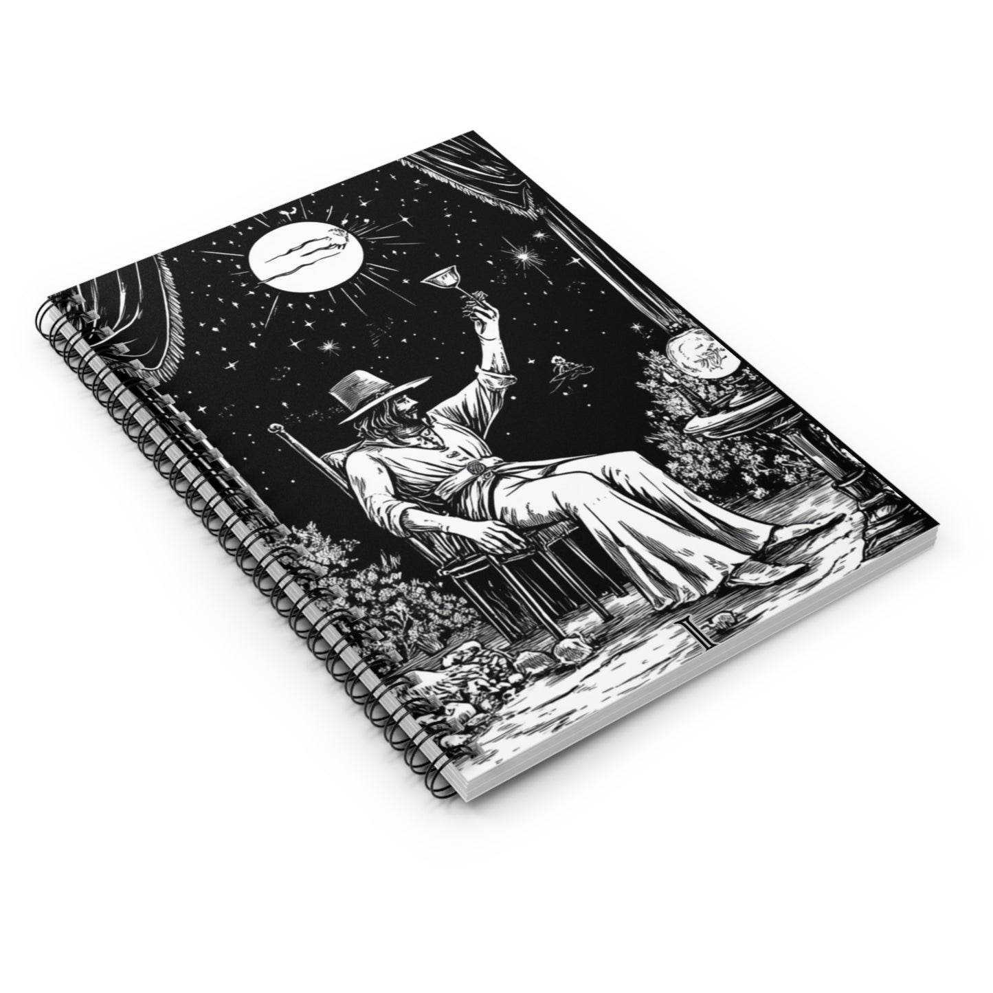 Spiral Notebook- The Magician From Tarot (Male Version)