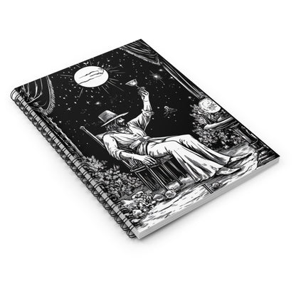 Spiral Notebook- The Magician From Tarot (Male Version)