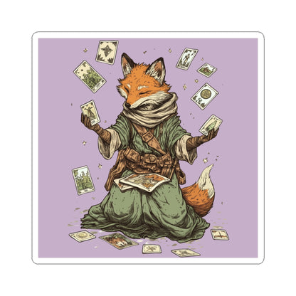 Tarot Fox Sticker - 100% Durable Vinyl, Easy Application, Perfect for Indoor Decor