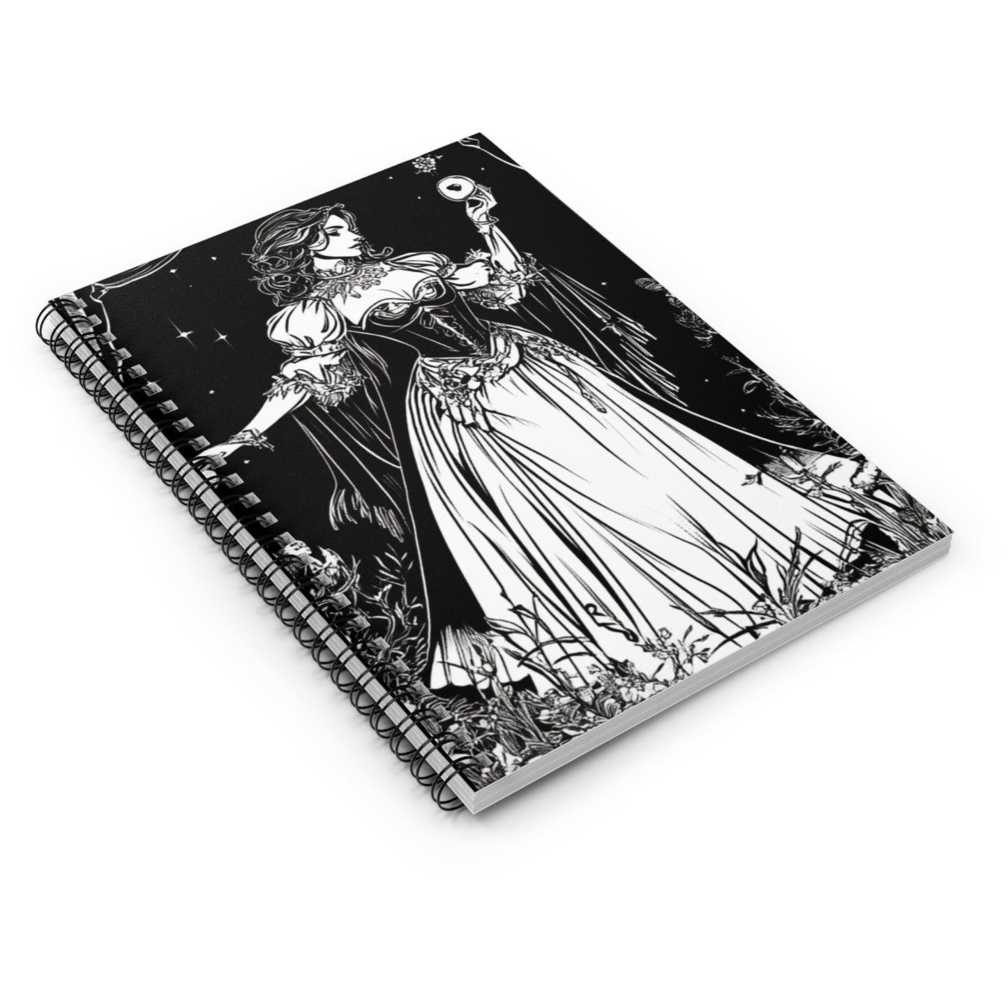 Spiral Notebook - The Magician Tarot themed Ruled Line Journal (Female Version)