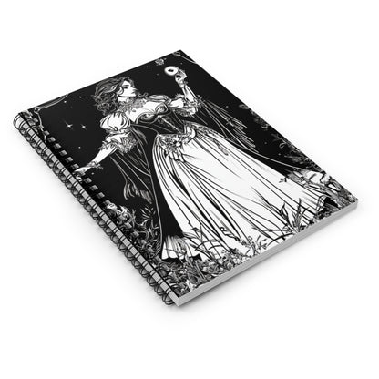 Spiral Notebook - The Magician Tarot themed Ruled Line Journal (Female Version)