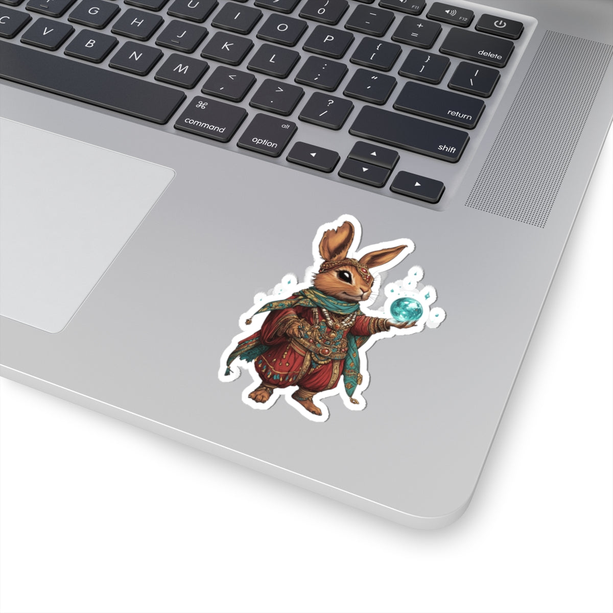 Goblin-Core Brown Bunny Oracle Vinyl Sticker
