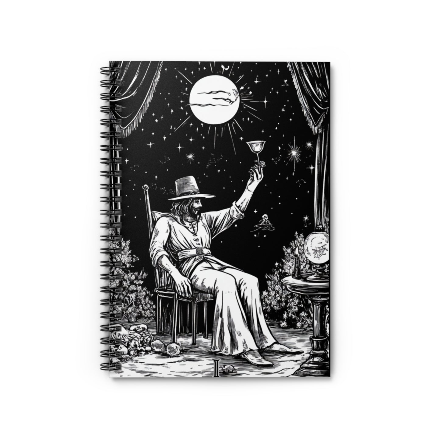 Spiral Notebook- The Magician From Tarot (Male Version)