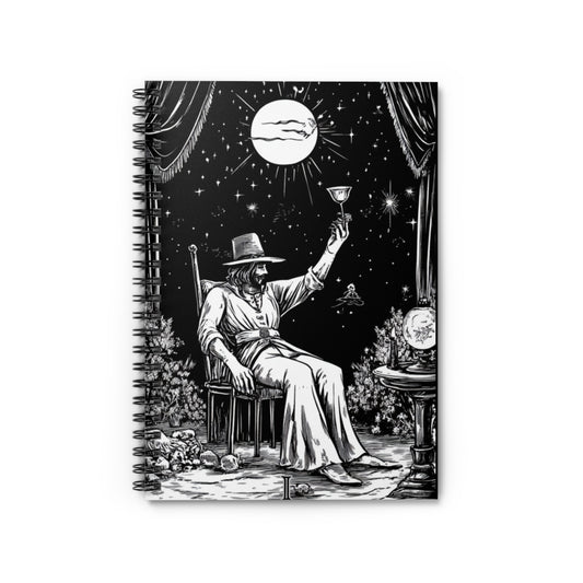 Spiral Notebook- The Magician From Tarot (Male Version)