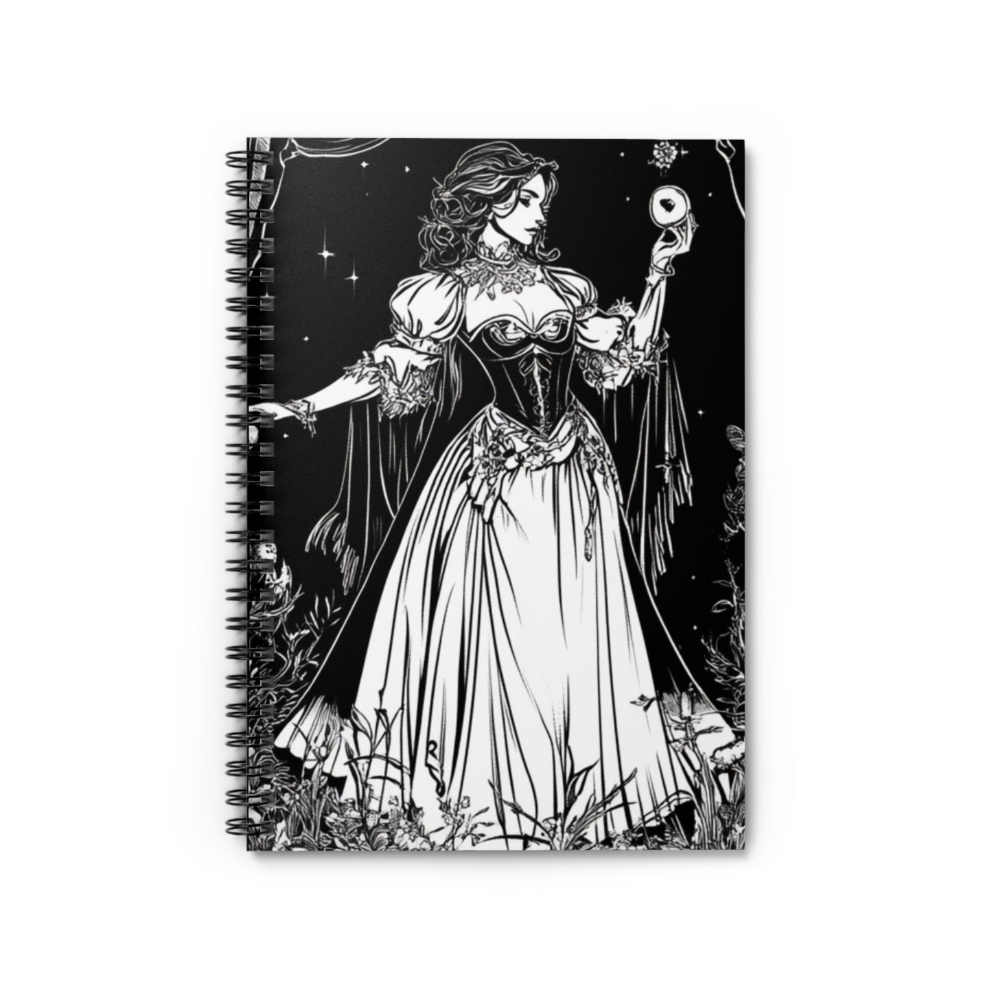Spiral Notebook - The Magician Tarot themed Ruled Line Journal (Female Version)